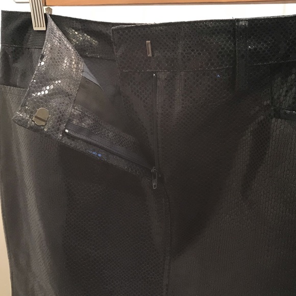 BCBG Navy Faux Snake Skin Pencil Skirt - Picture 4 of 8